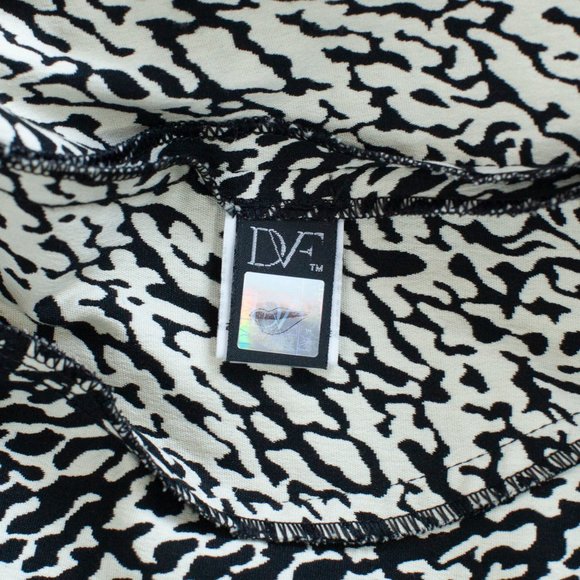 Diane von Furstenberg Jacquard Snake Print Dress Size 4 - Picture 4 of 5